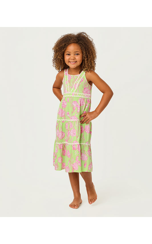 Mini Pollie Midi Dress - Pistachio Macaron - Alina
