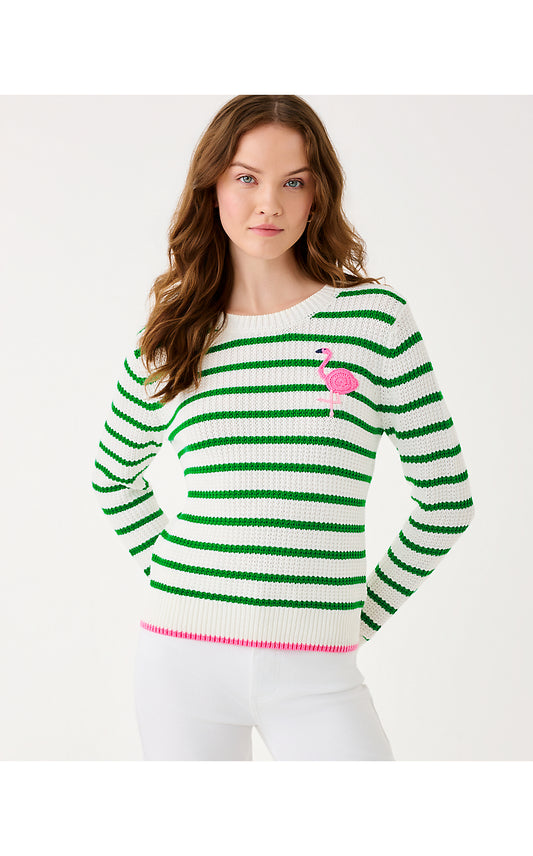 Jovienne Sweater - Coconut- Shine Bright Stripe