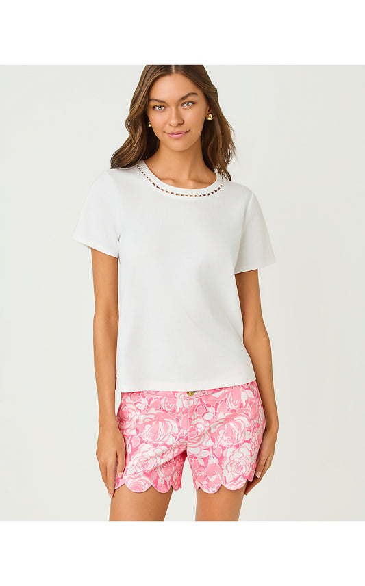 Clairmont Pearl Top - Resort White