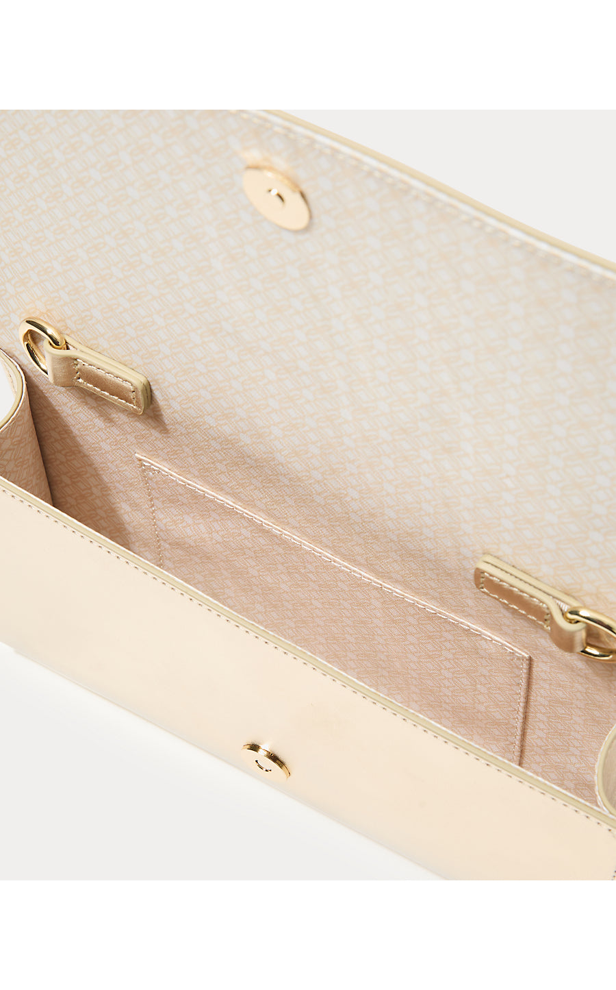 Brit Leather Logo Clutch