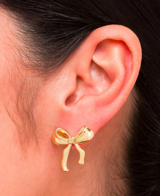 Jordi Studs - Shiny 18K Gold Plated