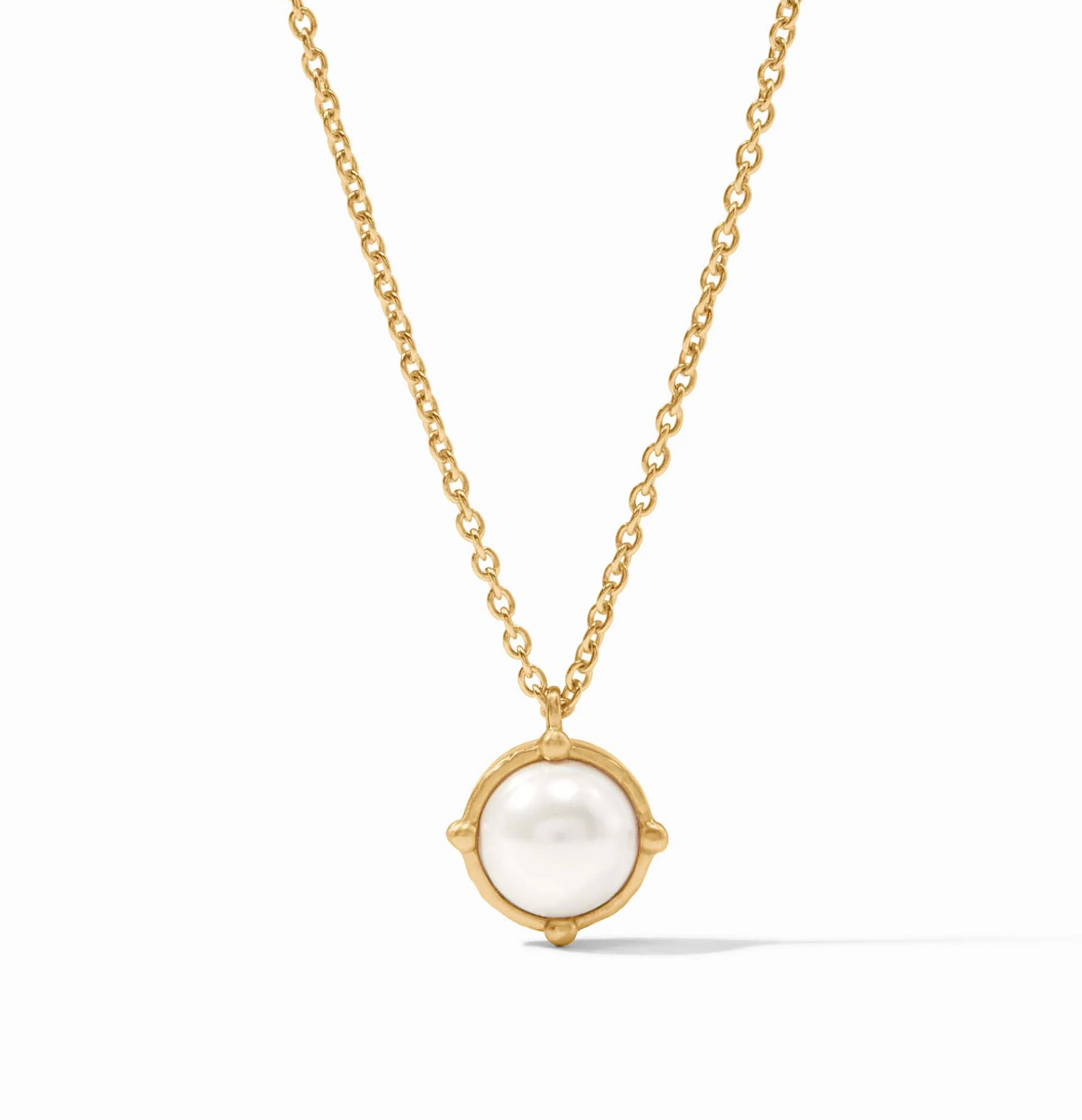 Honeybee Solitaire Necklace - Pearl