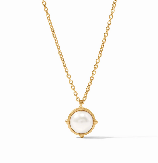 Honeybee Solitaire Necklace - Pearl