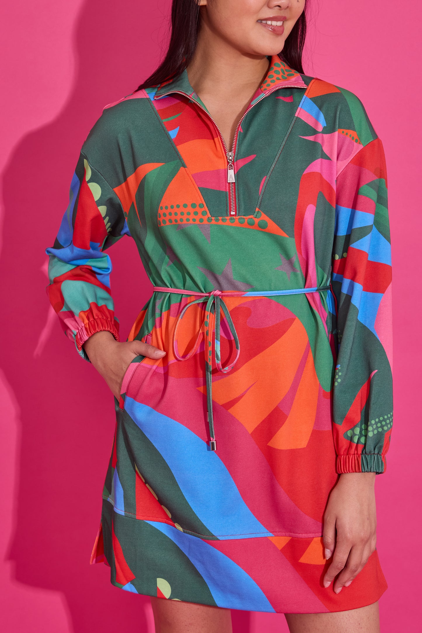 Logan Dress - Tropical Jingle