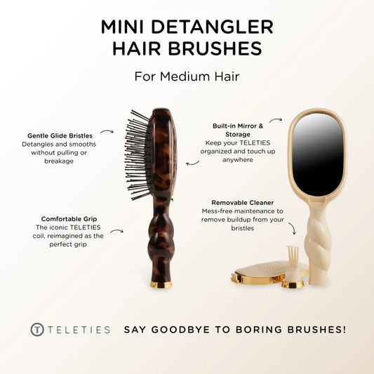 Mini Detangler Hair Brush for Medium Hair